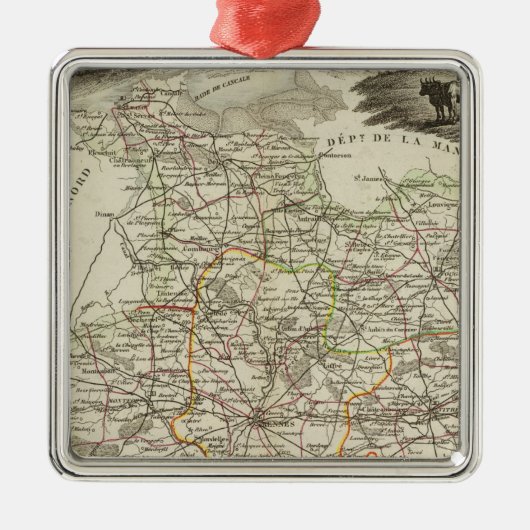 Bossen Metalen Ornament (Voorkant)