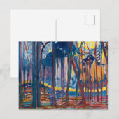 Bossen nabij Oele, 1908 door Piet Mondrian Briefkaart (Voorkant / Achterkant)