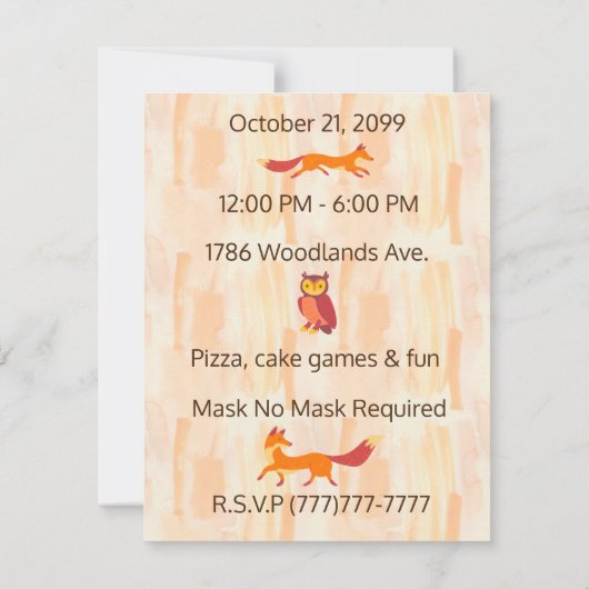 Bossen najaar (Achterkant)