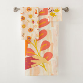 Bossen najaar bad handdoek