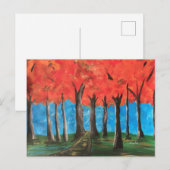 Bossen najaar briefkaart (Voorkant / Achterkant)