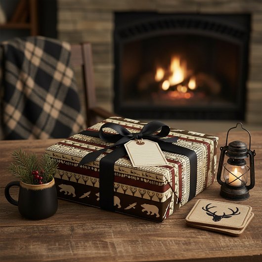 Bossen najaar cadeaupapier