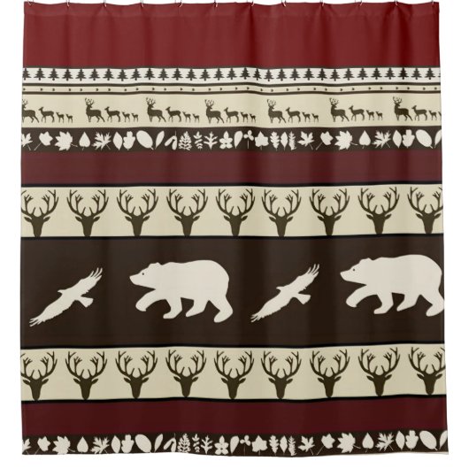 Bossen najaar douchegordijn (Voorkant)