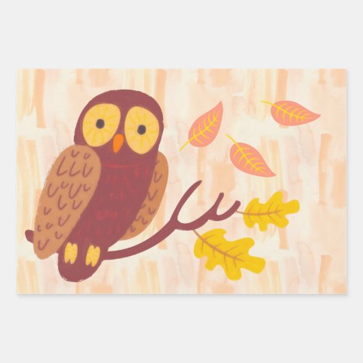 Bossen najaar inpakpapier vel (Voorkant)