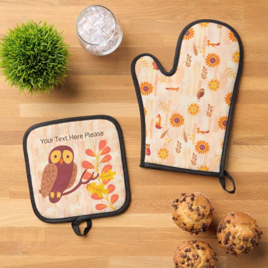Bossen najaar ovenwant & pannenlap set (Top down)