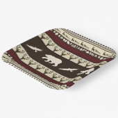 Bossen najaar papieren bordje (Gebogen)