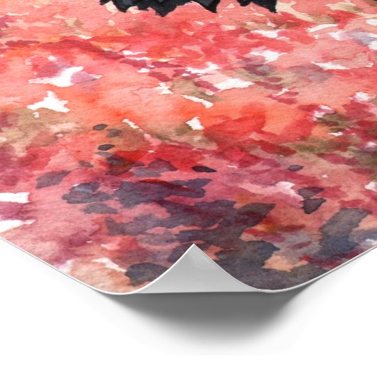 Bossen najaars Poster afdrukken (Hoek)