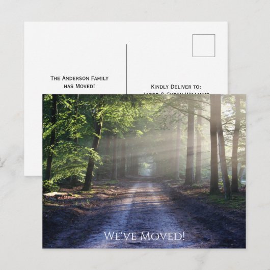 Bossen Natuur Bossen bergen die we hebben verplaat Briefkaart (Voorkant / Achterkant)