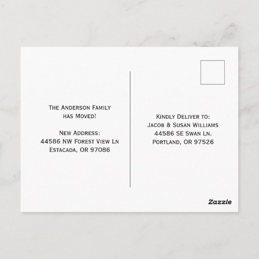 Bossen Natuur Bossen bergen die we hebben verplaat Briefkaart (Achterkant)