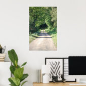 Bossen- of vuilweg aan de landzijde poster (Thuiskantoor)