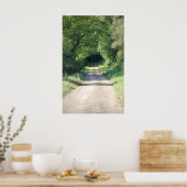 Bossen- of vuilweg aan de landzijde poster (Keuken)