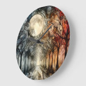 Bossen onder volle maan grote klok (Hoek)