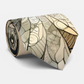 Bossen onder volle maan stropdas (Opgerold)