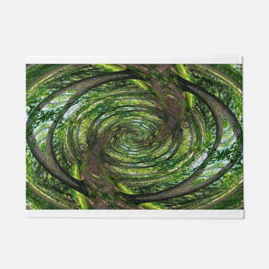 "BOSSEN (onderaan het konijnengat)" 24 x 36 inch D Deurmat (Voorkant)