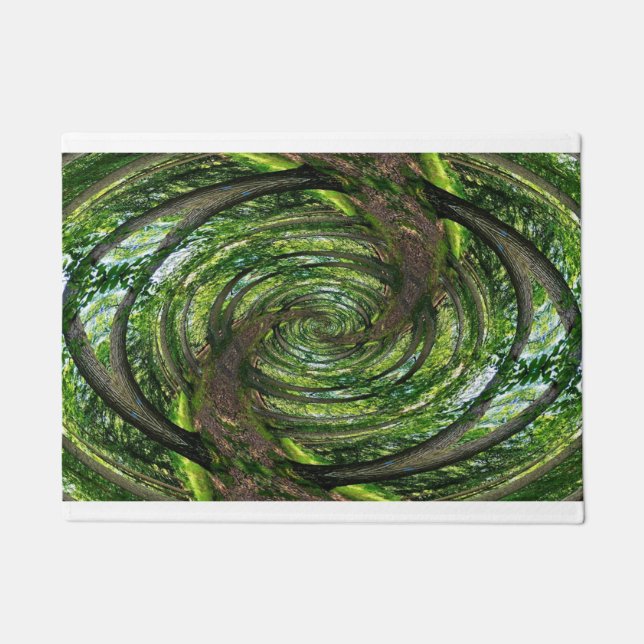 "BOSSEN (onderaan het konijnengat)" 24 x 36 inch D Deurmat (Voorkant)