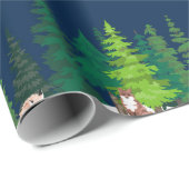 Bossen op de marine cadeaupapier (Rol Hoek)