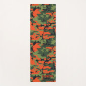 Bossen Oranje en Groen Camouflage Camo uw Yogamat (Voorkant)