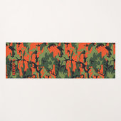 Bossen Oranje en Groen Camouflage Camo uw Yogamat (Voorkant (horizontaal))