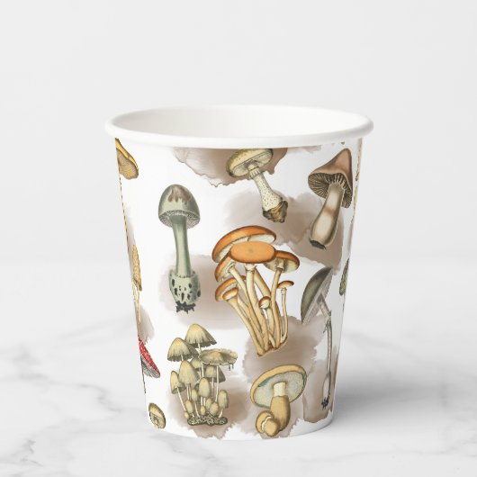  bossen paddenstoelen papieren bekers (Achterkant)