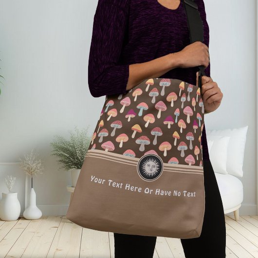 Bossen Paddestoel Boho Celestial Forest Hippie Crossbody Tas