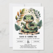 Bossen Python Feest Verjaardag Kaart (Voorkant)