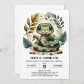 Bossen Python Feest Verjaardag Kaart (Voorkant / Achterkant)