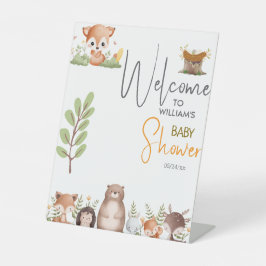 Bossen Reclamebord Met Voetstuk