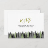 Bossen RSVP Kaartje (Voorkant / Achterkant)