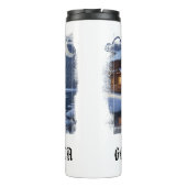 *~* Bossen Stroom Cabine Vis Maan Patriottisch Thermosbeker (Achterkant)