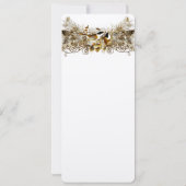 Bossen Tortelduifjes Chickadees Weddenschap Kaart (Achterkant)