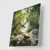 Bossen | Tropisch Oerwoud Vierkante Klok (Hoek)