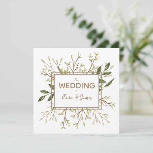 Bossen - Uitnodiging tot groen en timeshout (Staand voorkant)