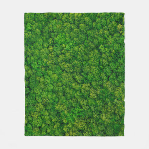 Bossen uitzicht van bovenaf, bovengrondse uitzicht fleece deken