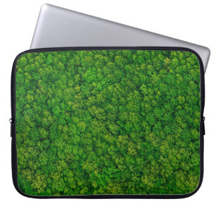 Bossen uitzicht van bovenaf, bovengrondse uitzicht laptop sleeve