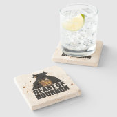 Bossen van Bourbon Stenen Onderzetter (Zijkant)