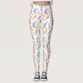 Bossen van cartoons. Wolf, beer, vossen en hazen. Leggings (Voorkant)
