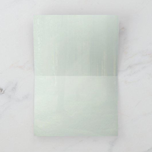 Bossen van Dawn Feestdagen Kaart (Binnen)