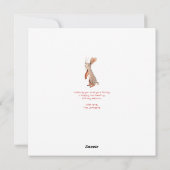 Bossen van de soort Cute Woodland, groen en roze b Feestdagenkaart (Achterkant)