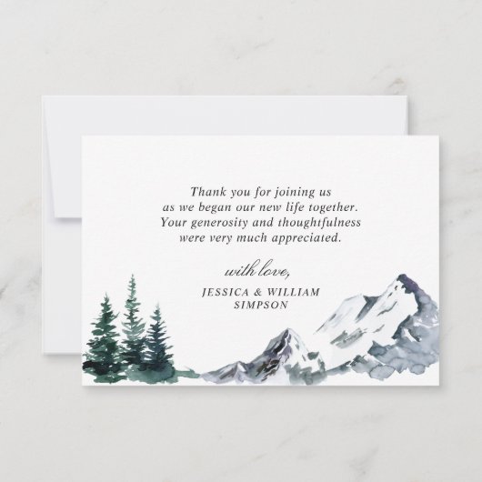 Bossen van de Waterverf in het bos Bedankkaart (Achterkant)