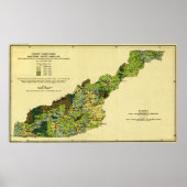 Bossen van de Westerne North CarolinaPanoramic Map Poster (Voorkant)