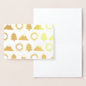 Bossen van de zonnebergbomen in de buitenlucht voo folie kaarten (Display)