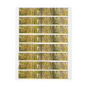 Bossen van geelbladeren Autumn Landschap (Vel)