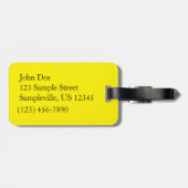 Bossen van geelbladeren Autumn Landschap Bagagelabel (Achterkant horizontaal)