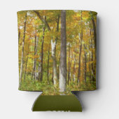 Bossen van geelbladeren Autumn Landschap Blikjeskoeler (Achterkant)