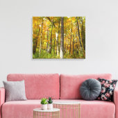 Bossen van geelbladeren Autumn Landschap Canvas Afdruk (Insitu (Woonkamer))