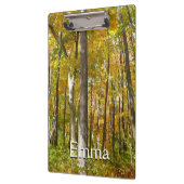 Bossen van geelbladeren Autumn Landschap Klembord (Links)