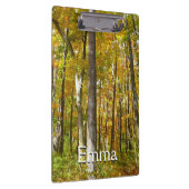 Bossen van geelbladeren Autumn Landschap Klembord (Rechts)