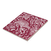 Bossen van het bos van het bos van Burgundy Raccoo Tegeltje (Zijkant)