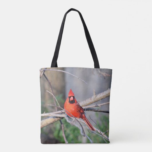 Bossen van kardinale lente tote bag (Achterkant)