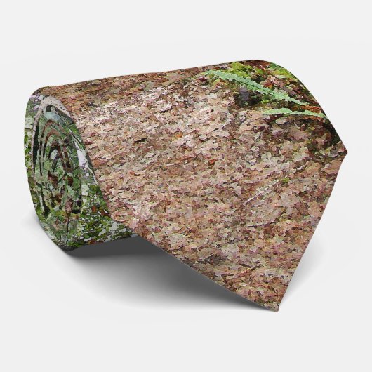 Bossen van roodbossen blazen bomen die Stropdas aa (Opgerold)